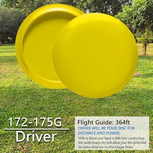 GOOSO Disc Golf Driver | Flying Golf Discs Set of 6 for Beginners – DIY Your Discs - style: Driver