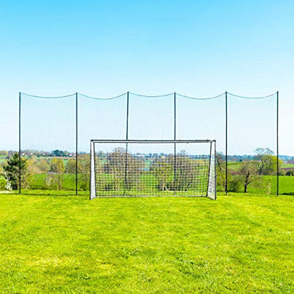 Stop that Ball™ Backstop Net Systems | Multi-Sport Ball Stop Net & Posts | Pop-Up, Freestanding & Socketed Options [7 Sizes] - size: 30ft, style: Socketed