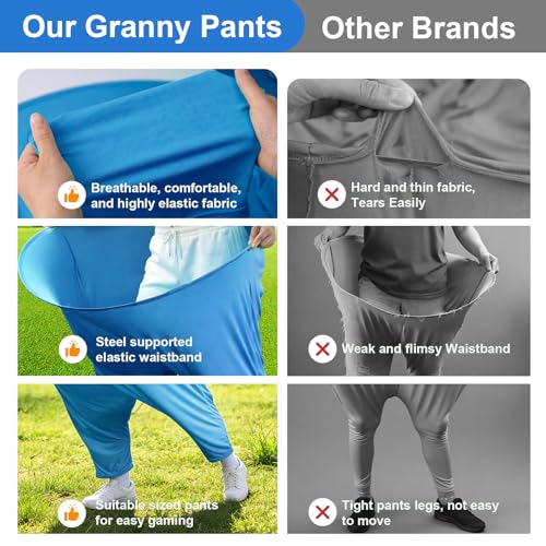 Granny Pants Yard Game, Outdoor Game with Bouncy Ball and Air Pump, Team Relay Family Reunion Party Field Game - size: Adult-4Pcs
