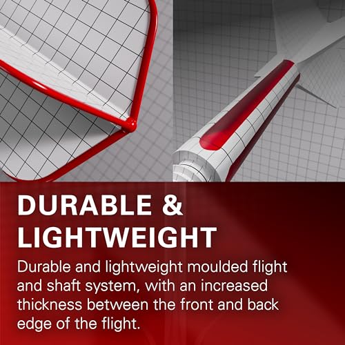 Target Darts K Flex Integrated Dart Flight and Shaft, No.6 | 3-Pack K-Flex - No. 6, Kflex Precision-Molded 2-in-1 Dart Flights and Dart Shaft | Professional Dart Accessories - color: Clear, size: Medium (33mm)