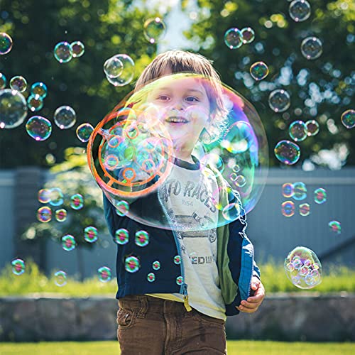 IFLOVE Dinosaur Bubble Gun for Kids 3-8, Bubble Machine Blower Toy (Green) | Bubble-in-bubble effect， Easy-Grip Dinosaur Bubble Gun Fills Summer Playtime and Party Favors With Colorful Bubbles - color: Green