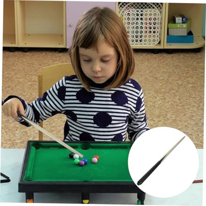 Abaodam 2Pcs Pool Cue for Lightweight Wooden Billiard Cue Sticks Portable Short Design for Easy Carrying for Beginners and Teens