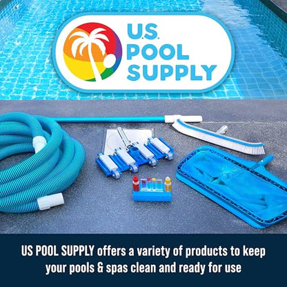 U.S. Pool Supply Hand-Held Pool Scrub Brush, 2 Pack - Surface Scrubbing Scouring Sponge Pad - Clean Pool Tile & Grout, Walls, Vinyl Liners, Spas - Cleaning Scrubber Stains, Kitchen Bathroom Tub Shower - size: 3x7