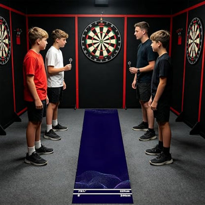Genérico Dart Mat – Non-Slip Velvet with Portable Launch Line, Dart Mats, Game Room, Tournament, Sports Club, Office, Rest Room, - size: B