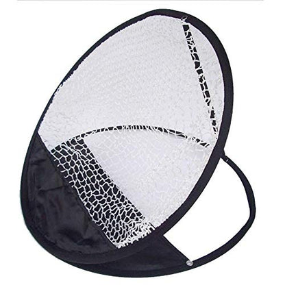 Portable Pitching Golf Target Chipping Hitting Net Basket Golf Practice Net Cage Tent Training Equipment for Indoor Outdoor Garden Grassland Black