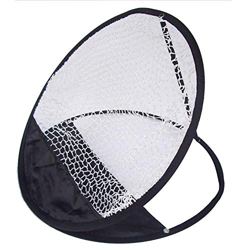 Portable Pitching Golf Target Chipping Hitting Net Basket Golf Practice Net Cage Tent Training Equipment for Indoor Outdoor Garden Grassland Black