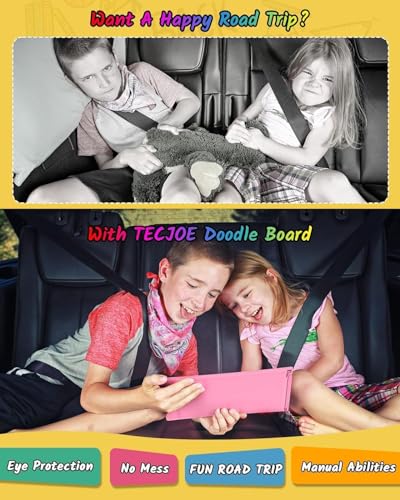 TECJOE 2 Pack LCD Writing Tablet, 8.5 Inch Colorful Doodle Board Drawing Tablet for Kids, Kids Travel Games Activity Learning Toys Birthday Gifts for 3 4 5 6 Year Old Boys and Girls Toddlers - color: Purple Pink