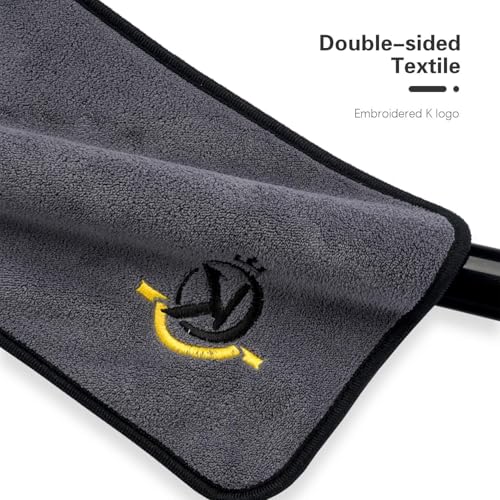 KONLLEN Billiards Billiard cue Towel - 100% Cotton Black 8-Ball Pool Cue Clean Towel Maintenance Accessories Cleaning Set Shaft Wax + Cleaning Powder + - color: Yellow