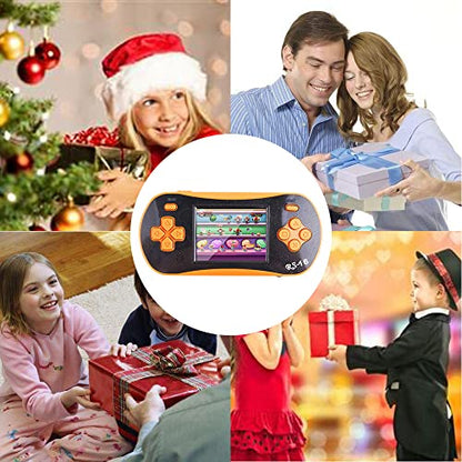 RS16 Portable Classic Game Controller - Built-in 260 Games, 2.5 inch LCD, Retro Arcade Video Game System - Children's Birthday Gift (Orange) - style: Orange