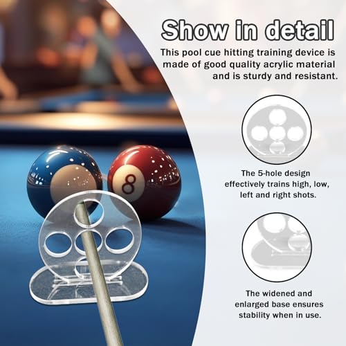 Billiards Training Aids, Pool Cue Exerciser Trainer, Billiards Training Device, Billiard Rod Trainer, Pool Cue Lathe