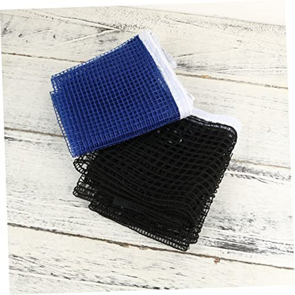 Toddmomy 2PCS Nylon Table Tennis Replacement Net Regulation Size Portable Pong Net for Indoor/Outdoor Use Easy Setup Compatible Standard Tables