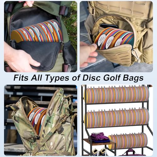 Disc Golf Bag Dividers 5-Pack - Universal Fit Disc Separators for Backpack Bags | Protects & Organizes Discs | Fits Innova, HIMAL, MVP Cell, Dynamic Discs Cadet Bags