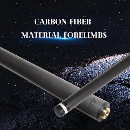 100% Carbon Fiber Shaft, Black Technology Shaft of Pool Cue Front Part for Billiard Play/Break/Snooker Cue Shaft with Foam- 737 mm,745mm,765mm - color: Black, size: 12.9*21.4*737