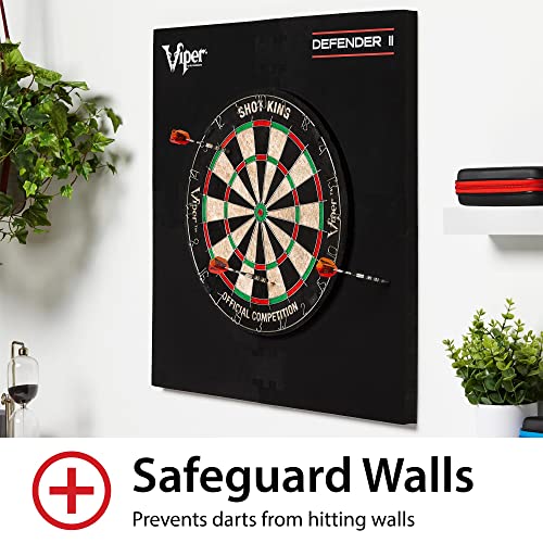 Viper Defender II Backboard & Sisal/Bristle Steel Tip Dartboard Bundle - style: Deluxe