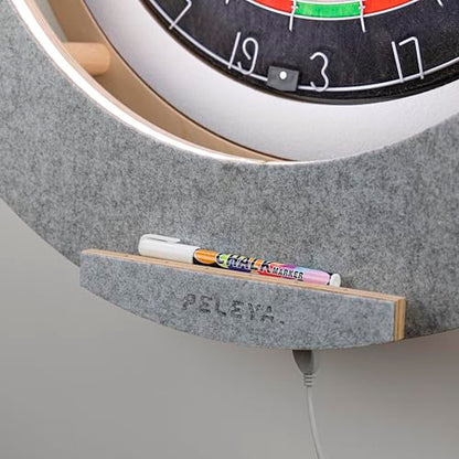 Dart Board Cabinet Set with LED Light; Bristle Dartboard, Built in LED Light, Darts and Chalkboards - color: Grey