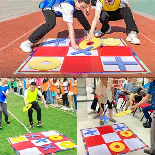 Toss Game - Large Outdoor Lawn Activity Set, Giant Yard Activity | Beanbag Throw Strategy Play Grid Game | Family Friendly Yard Entertainment Equipment, for Kids Family Gathering