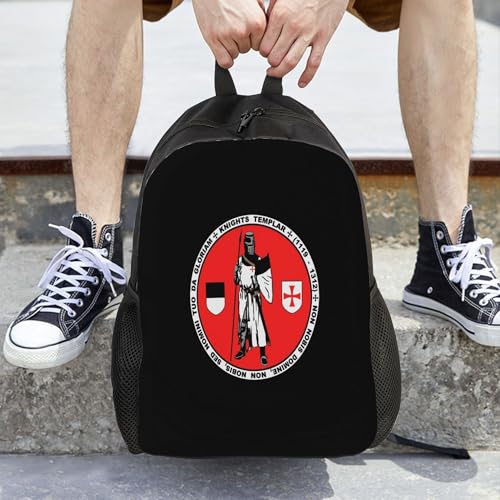 Knights Templar.Jpeg Backpacks For Men Women Book Bag Travel Hiking Camping Work Lightweight - color: Ye16