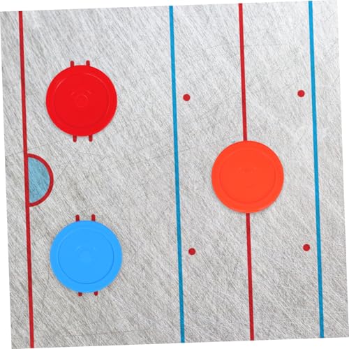 Toddmomy 5pcs Air Hockey Pucks 73mm for Tabletop Games Plastic Replacement Discs Desktop Ice Hockey Accessories for Boys and Girls and Family Fun