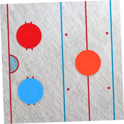 Toddmomy 5pcs Air Hockey Pucks 73mm for Tabletop Games Plastic Replacement Discs Desktop Ice Hockey Accessories for Boys and Girls and Family Fun