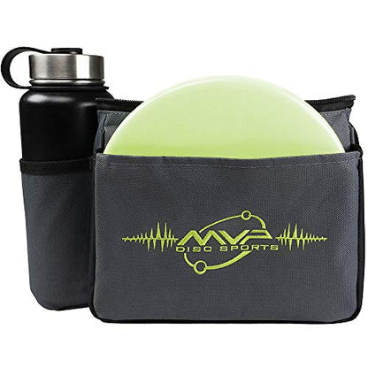 MVP Disc Sports Cell Disc Golf Starter Bag (Choose Your Favorite Color) - color: Gray/Lime