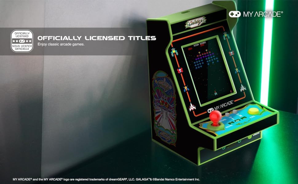 My Arcade Galaga Nano Player - 2 Games in 1, Retro Arcade Classics, 4.8" Mini Arcade Machine - style: Galaga