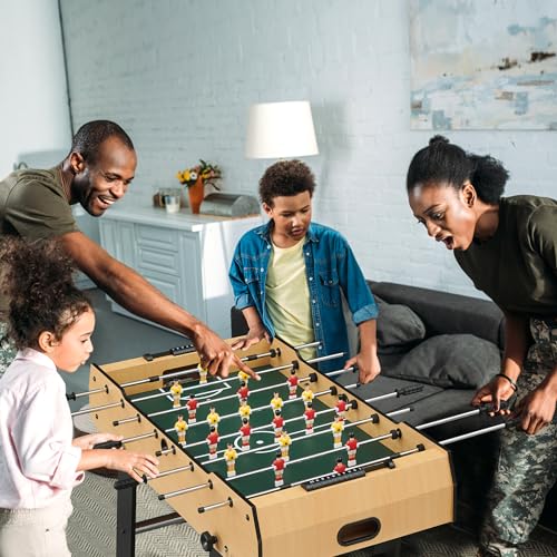 GAOMON 48 Inch Foldable Foosball Table, Soccer Table Game for Kids and Adults, Arcade Table Soccer for Home, Indoor Game Room Sport, Easy Assembly