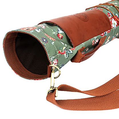TOURBON Canvas Golf Bag for Women Driving Range Travel Golf Carry Case