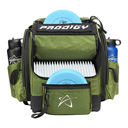 Prodigy Disc BP-1 V3 Disc Golf Backpack | Backpack Storage with 30+ Disc Capacity | Disc Golf Backpack Bag | Tear & Water Resistant | Golf Accessories for Men | Large Golf Disc Bags - color: Green