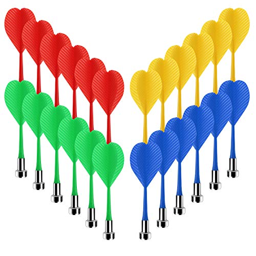 Accmor Magnetic Darts, Magnetic Darts Replacement for Magnetic Dartboard - color: 24 Pack-Red, Blue,Yellow, Green