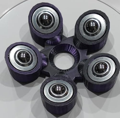 Bowling Ball Spinner - color: Purple and Black