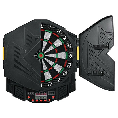 Goplus Professional Electronic Dart Board Cabinet Set Dartboard Game Room LED Display w/ 12 Darts