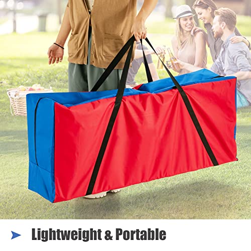 HONEY JOY Giant 4-in-a Row Carry and Storage Bag, Large & Sturdy Carrying Bag for Jumbo 4-to-Score Giant Game Set, Life Size Yard Game Storage Case (Game Set Not Included)