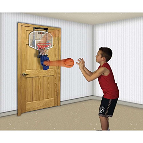 Franklin Sports Mini Basketball Hoop with Rebounder and Ball - Over The Door Basketball Hoop With Automatic Ball Rebounder - Indoor Basketball Game For Kids - style: Arcade