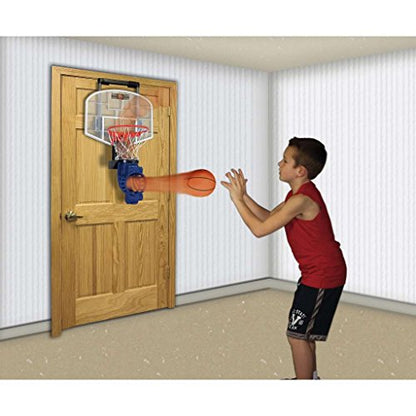 Franklin Sports Mini Basketball Hoop with Rebounder and Ball - Over The Door Basketball Hoop With Automatic Ball Rebounder - Indoor Basketball Game For Kids - style: Arcade
