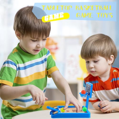 12 Pack Mini Basketball Game Toys - Tabletop Basketball Shooting Game for Kids - Goodie Bag Stuffers, Party Favors, Birthday Gifts, 2 Colors