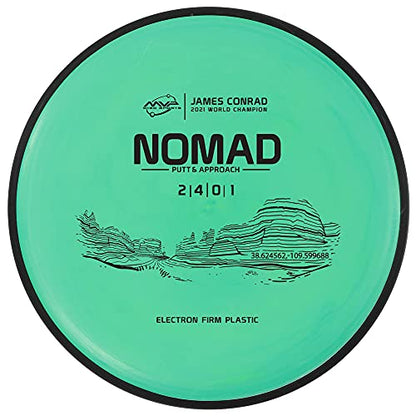 MVP Disc Sports Electron Nomad James Conrad Edition Disc Golf Putter (Choose Your Firmness/Colors May Vary) - size: 170-175g, style: Firm