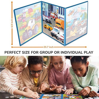 QUOKKA Magnetic Puzzles for Kids Ages 4-6 – 36 Pieces Sudoku Toddler Puzzles Ages 2-4 – Travel Games for Kids 3-5 – Learning Transport Toddler Travel Toys – Car Airplane Road Trip Games for Boys&Girls - style: 8. TRANSPORT 24 PCS