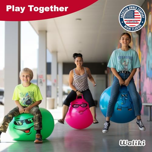 WALIKI Hippity Hop Ball for Adults Races | 29" Pink Hopper | Jumping Ball | Perfect Outdoor Game for Family Fun - size: Ages 13-101 (29")