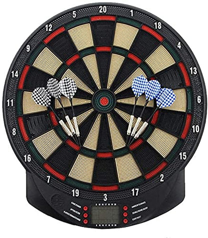 Electronic Dart Board, Electronic Darts Board Set Automatic LCD Scoring Display Score Dart Plate Board with 6pcs Soft