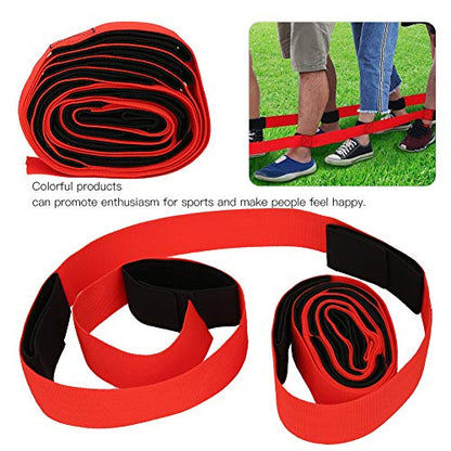 2 Pcs Fun Outdoor Sports Multiplayer Activities Giants Footstep Tram, Team Race Bands, Portable, Nylon Material, for Family Party Friends Party Company Expansion