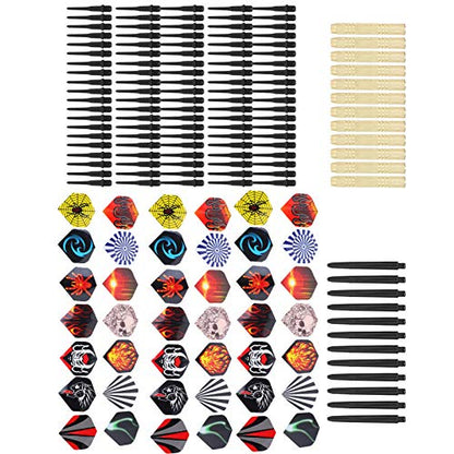 Alomejor Soft Tip Darts Set for Lovers, Competitive Sport Practice Tool for All Skill Levels, 14G Safety Set with 12Pcs Shaft Casual and Entertaining Games