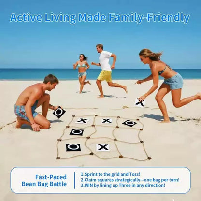 Nattork Outdoor Giant Tic Tac Toe Game for Kids Adult Family, Large Outside Lawn Yard Backyard Carnival Field Day Game, Birthday Party Family Reunion Games Playground - color: BLACK AND WHITE 3*3FT WOOD