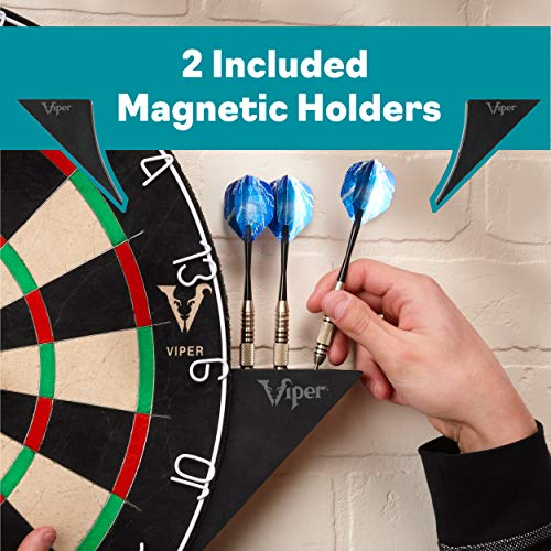 Viper Slash Official Competition Bristle Steel Tip Dartboard, WDF Accredited with Staple-Free Ultra-Thin Metal Wiring, Self-Healing Professional-Grade African Sisal, Magnetic Dart Holders