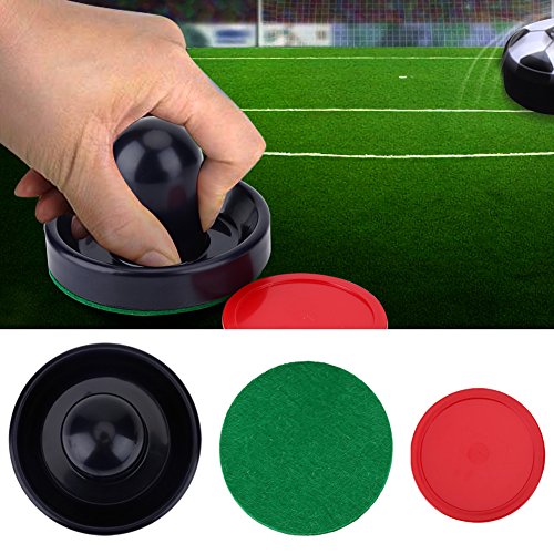 Air Hockey Pushers Set,2PcsAir Hockey Pushers and 4Pcs Air Hockey Pucks,Ice Hockey Replacement Pushers Pucks Goalies Set Table Game Accessories Baseball and Softball Supplies