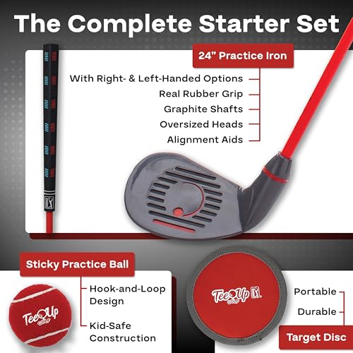 PGA Tour Tee-Up 3-Piece Set - color: Right Handed Player Height 0 - 3'9"