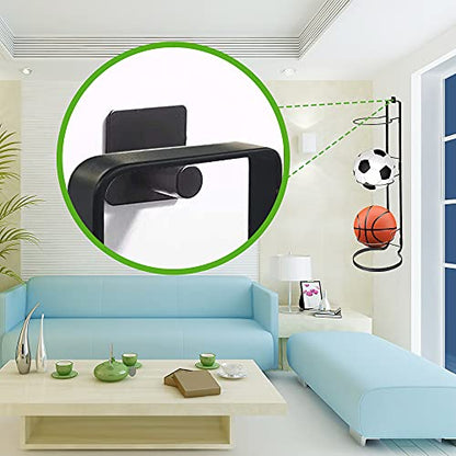 Basketball Ball Storage Rack, 3 Tier Cube Ball Storage Holder, Freestanding Garage Sport Equipment Organizer Innovative Indoor Removable Vertical Display Stand for Volleyball Football Basketball