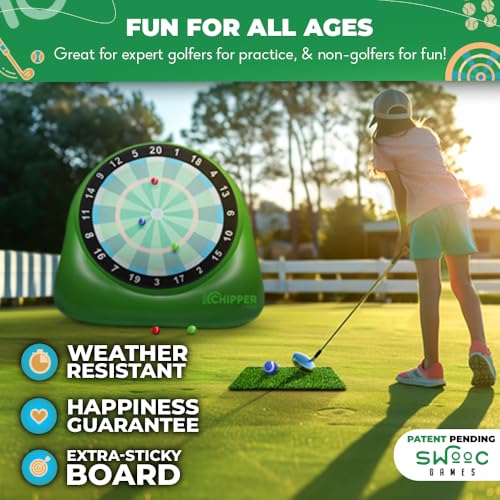 Swooc Games® - Bull Chipper™ | Giant Golf Darts with 10+ Golf Games | Backyard Game with Air Pump | Yard Game for Adults | Giant Outdoor Fun for Adults and Family | Outside Activity - Golf Chipper - size: Giant - 6ft