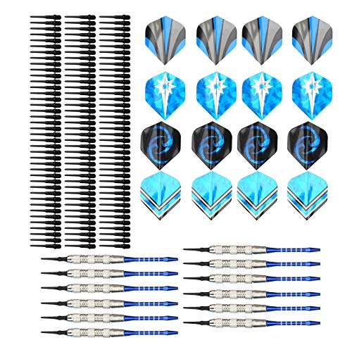 RiToEasysports Soft Tip Darts Set, Removable Aluminum Alloy Rods, Darts for Beginners Professionals Christmas Birthday Gift