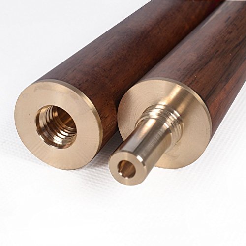 CUESOUL 57" Handcraft 3/4 Jointed Snooker Cue with Mini Butt End Extension +Cue Towel+ Joint Protector