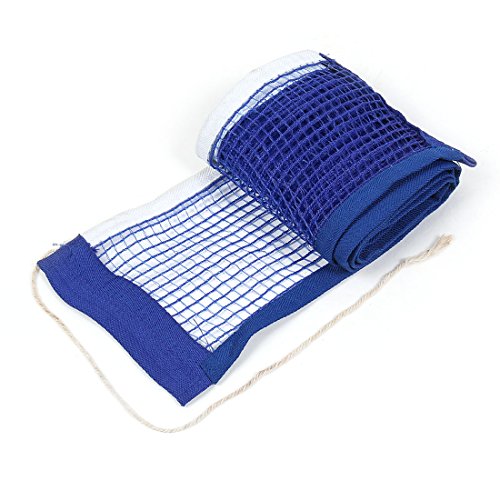Ruilogod Table Tennis Blue Nylon Sports Replacement Mesh Net w Pull String